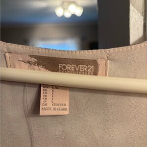 Forever 21 Burgundy and Ivory Dress